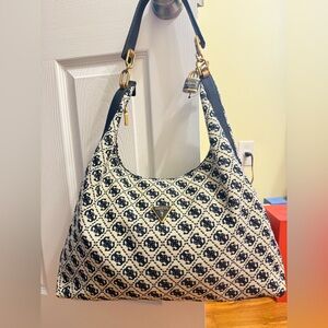 - NEW GUESS Shemara Hobo L Navy Logo Bag